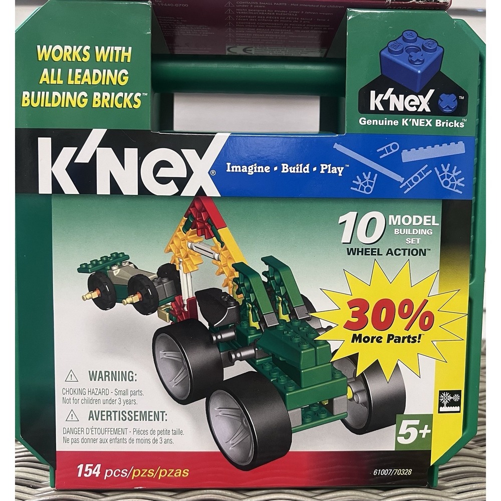 2 K'NEX 10 Model Building Sets Fun Rides & Wheel Action w/ Cases Factory Sealed - Picture 2 of 10